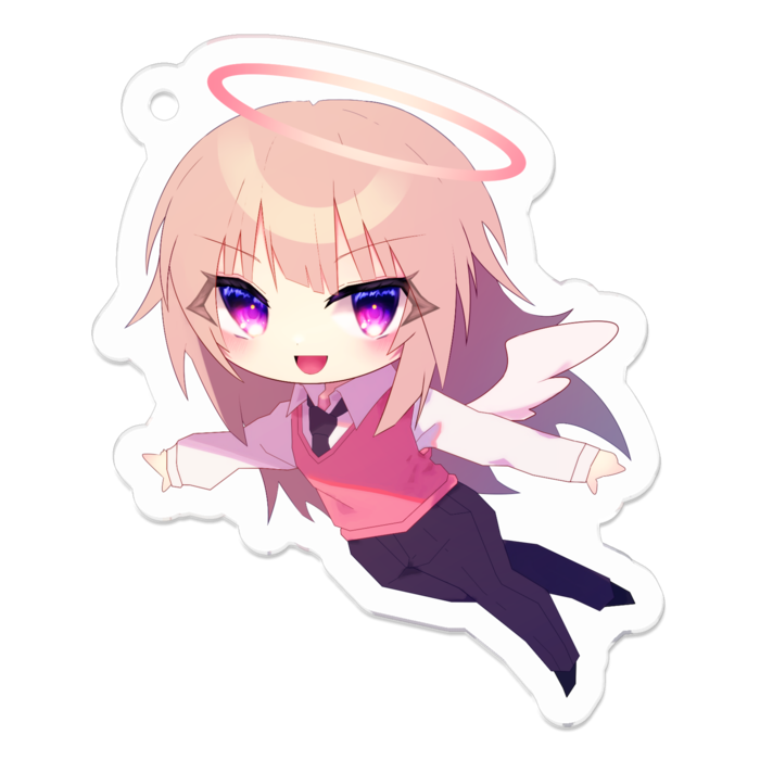 アクリルキーホルダー（コーティング） - 50 x 50 (mm)