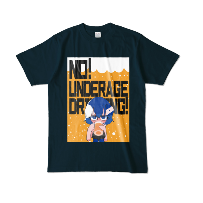 カラーTシャツ - L - ネイビー (濃色)
