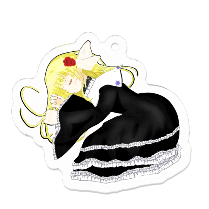 アクリルキーホルダー - 50 x 50 (mm)キャラクターのみ