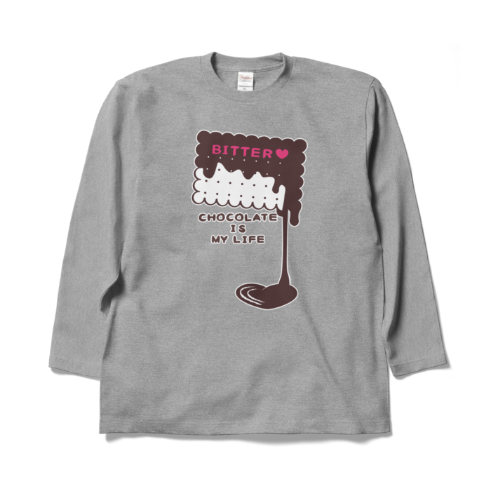 ロングスリーブTシャツ - XL - 杢グレー