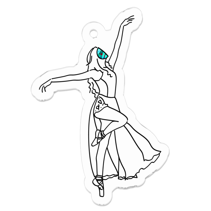 アクリルキーホルダー - 50 x 50 (mm)