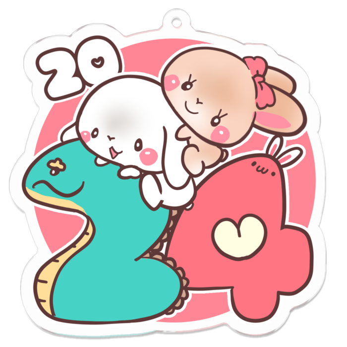 アクリルキーホルダー - 70 x 70 (mm)