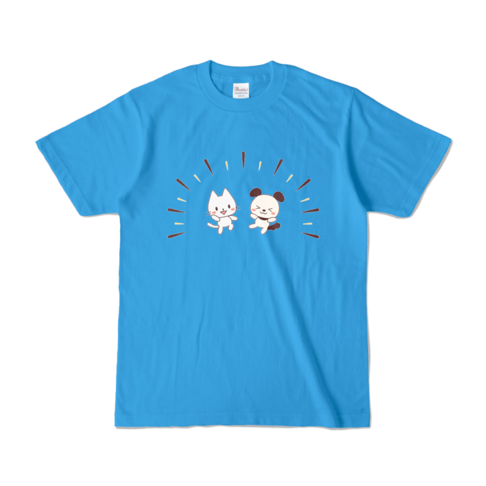 カラーTシャツ　ターコイズ　S