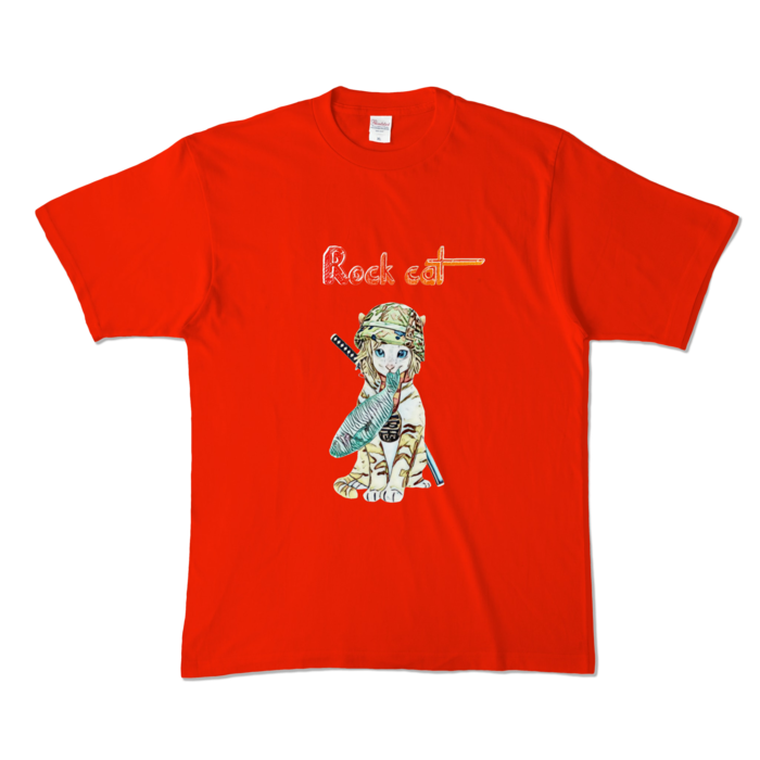 カラーTシャツ - XL - レッド (濃色)