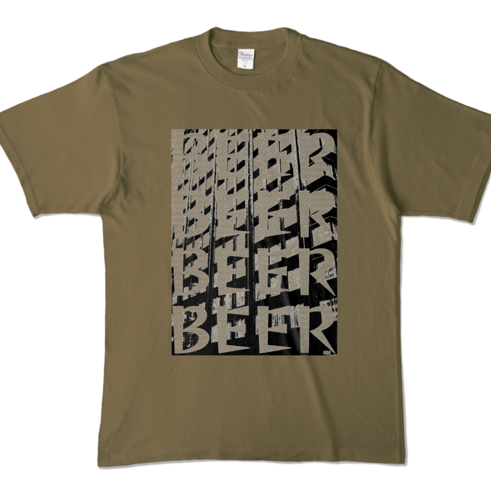 カラーTシャツ - XL - オリーブ (濃色)