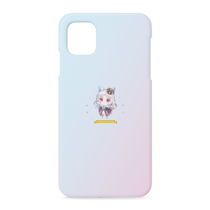 【グラデーション×SDだんごちゃん】iPhoneケース - iPhone 11 - 側面あり(1)