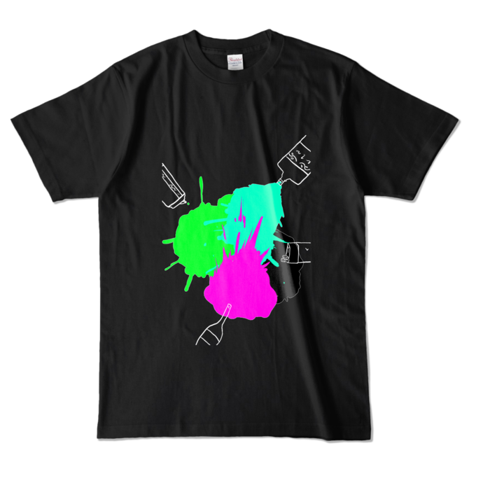 カラーTシャツ - L - ブラック (濃色)