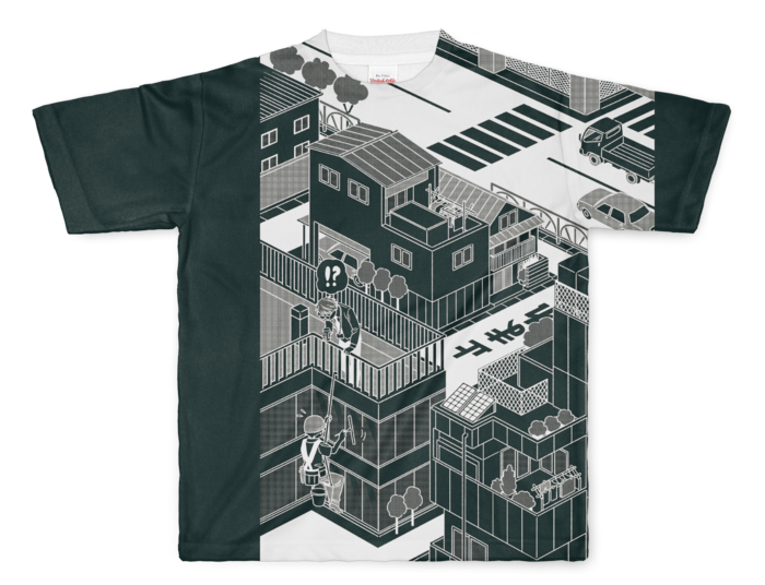 フルグラフィックTシャツ - L - 両面印刷