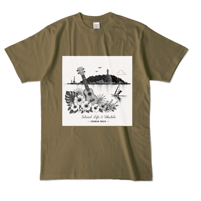 カラーTシャツ - L - オリーブ (濃色)