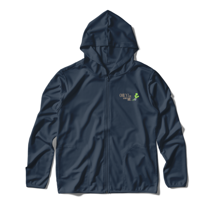 ジップパーカー - M - ネイビー