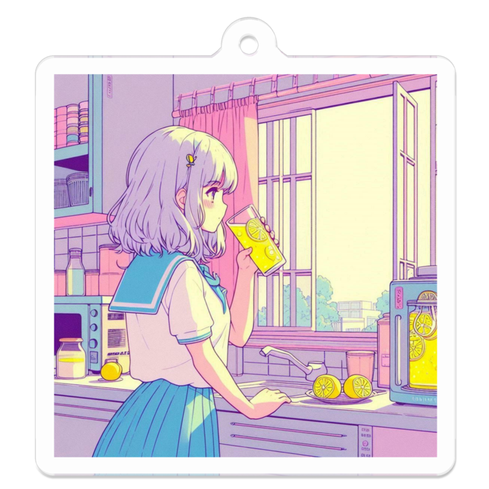 アクリルキーホルダー - 50 x 50 (mm)