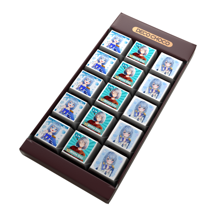 DECOチョコ - 列ごとにデザイン