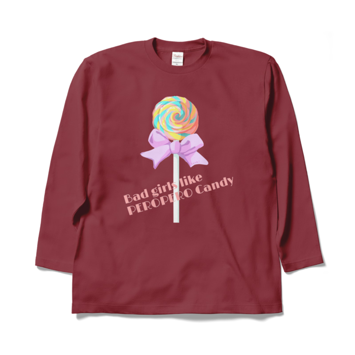 ロングスリーブTシャツ - XL - バーガンディ