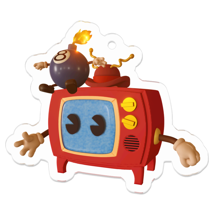 アクリルキーホルダー - 50 x 50 (mm)