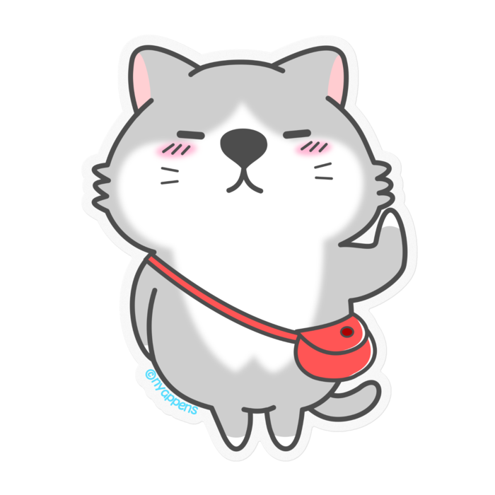 ステッカー - 100 x 100 (mm)クリア