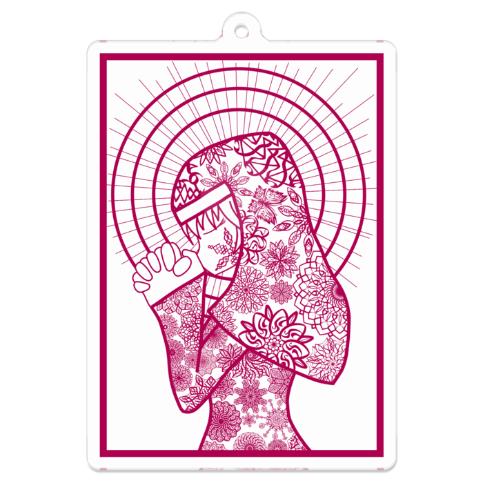 アクリルキーホルダー - 70 x 70 (mm)
