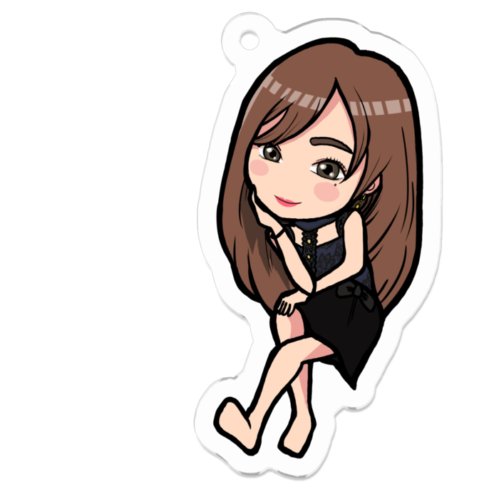 アクリルキーホルダー - 50 x 50 (mm)