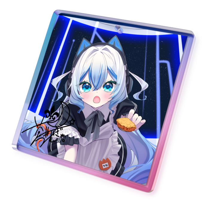 オーロラアクリルキーホルダー - 50 × 50mm