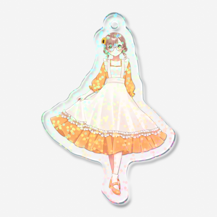 ホログラムアクリルキーホルダー - 50 × 50mm