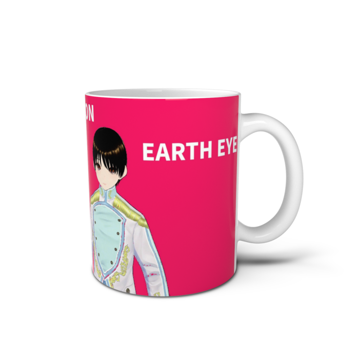 ディヴィネーション　アースアイ＆エンジェルフェイス　マグカップ　レッド - 直径 8 cm / 高さ 9.5 cm