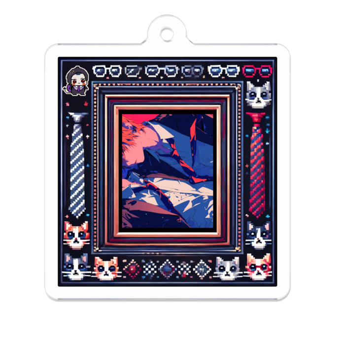 アクリルキーホルダー - 50 x 50 (mm)