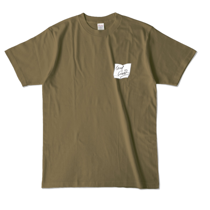 カラーTシャツ - L - オリーブ (濃色)