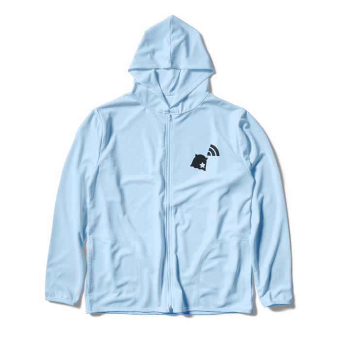 ジップパーカー - XL - ライトブルー