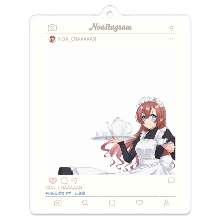 アクリルキーホルダー（コーティング） - 70 x 70 (mm)