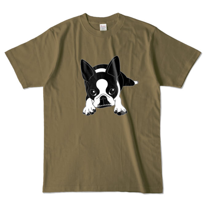 カラーTシャツ - L - オリーブ (濃色)