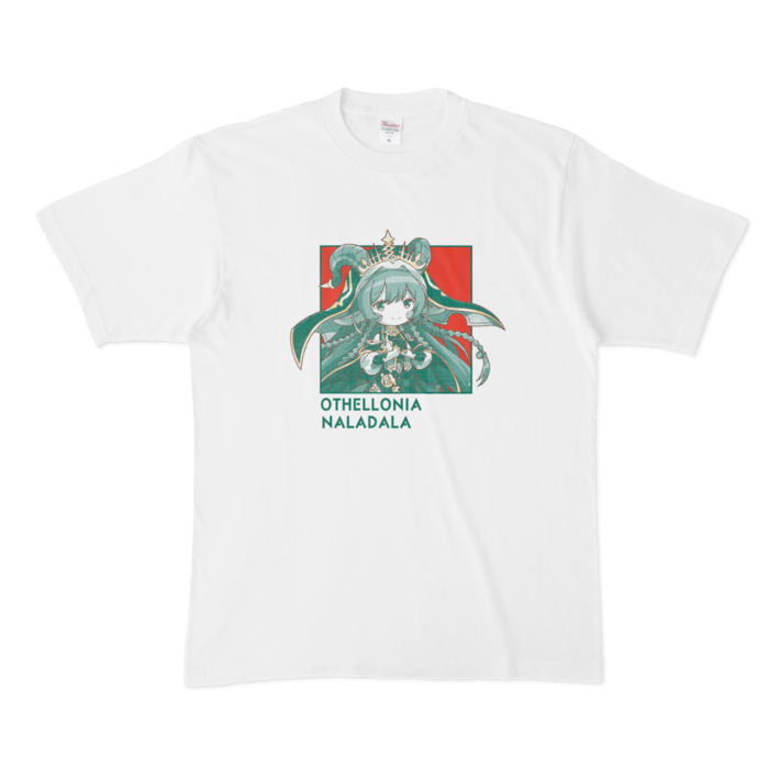 ちびキャラ「ナルアダルア」 デザインTシャツ（XL/ホワイト）