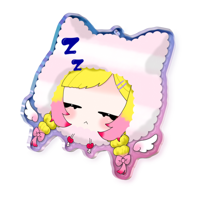 オーロラアクリルキーホルダー - 70 × 70mm