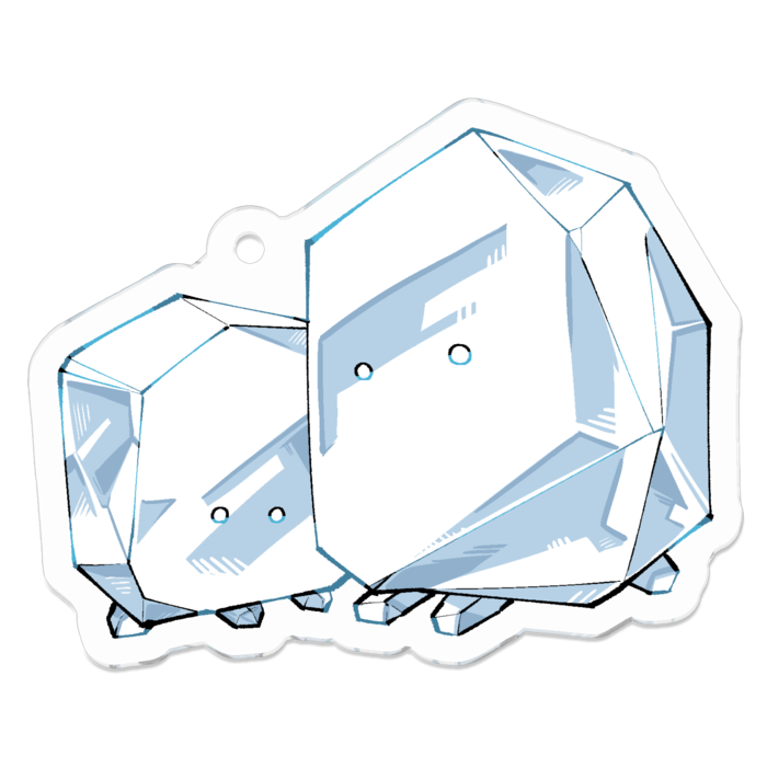 アクリルキーホルダー - 50 x 50 (mm)