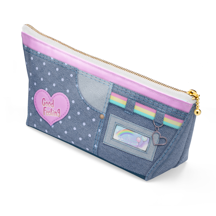 ポーチ - 長さ21.5cm / 高さ10cm - ホワイト