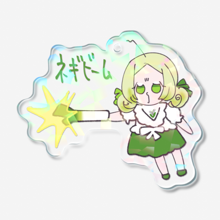 ホログラムアクリルキーホルダー - 50 × 50mm