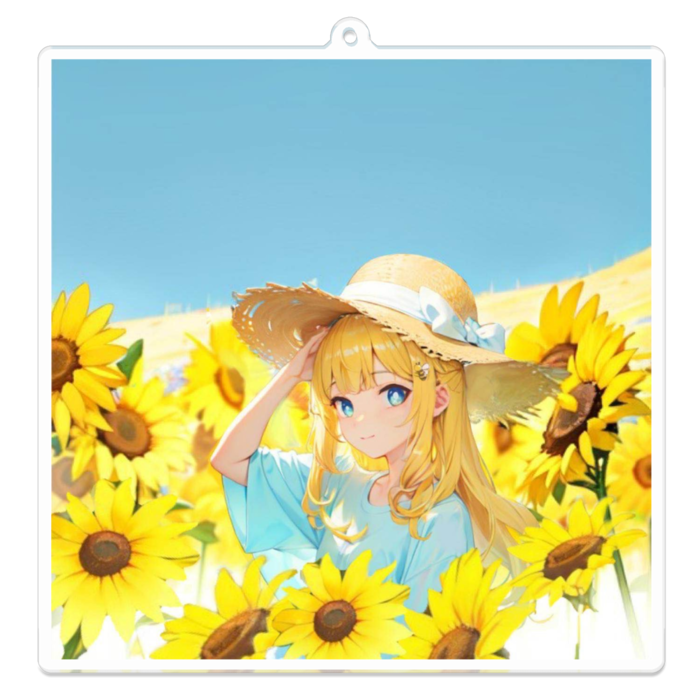 アクリルキーホルダー - 100 x 100 (mm)