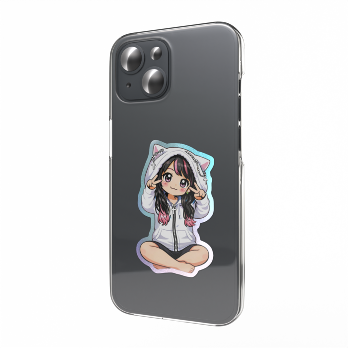 オーロラスマホステッカー - 縦