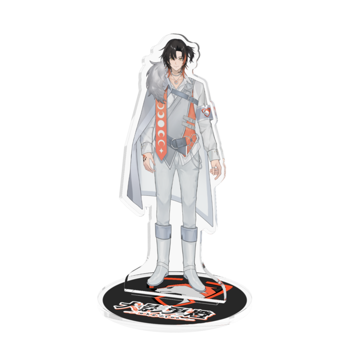 黒髪サイドテール - 100x100mm