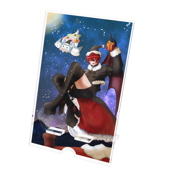 アクリルスマホスタンド - 100x160mm(ケーブル穴あり)