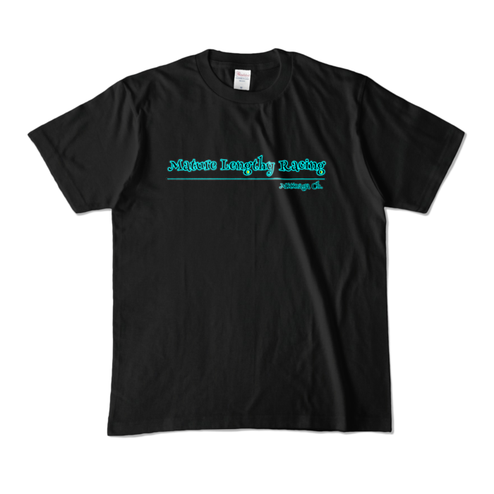 ロゴ入りカラーTシャツ - M - ブラック (濃色)(1)