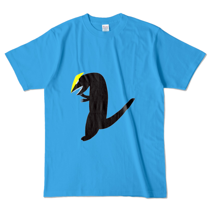 怪獣A カラーTシャツ - L - ターコイズ (濃色)