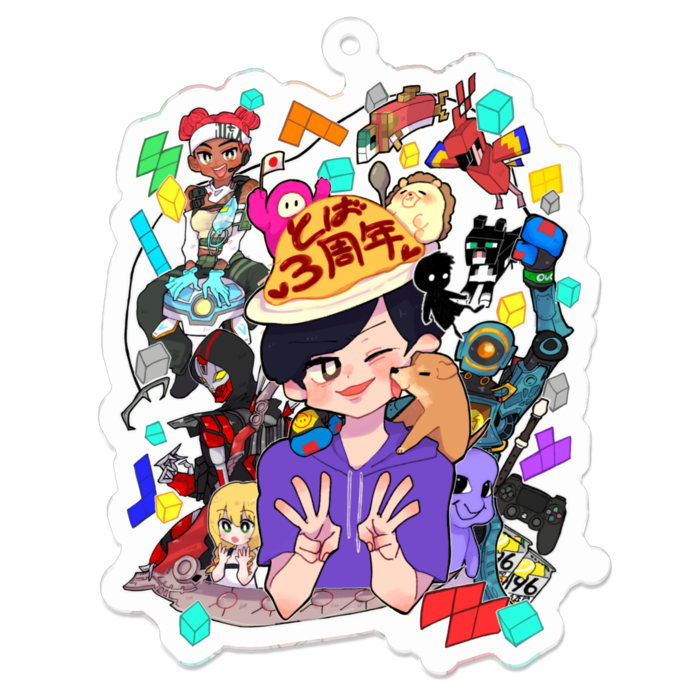 アクリルキーホルダー - 70 x 70 (mm)