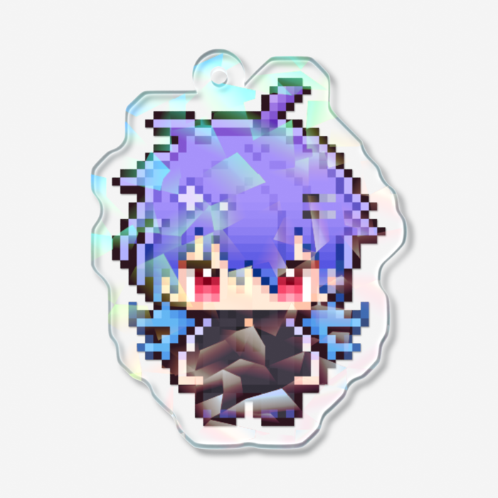 ホログラムアクリルキーホルダー - 50 × 50mm