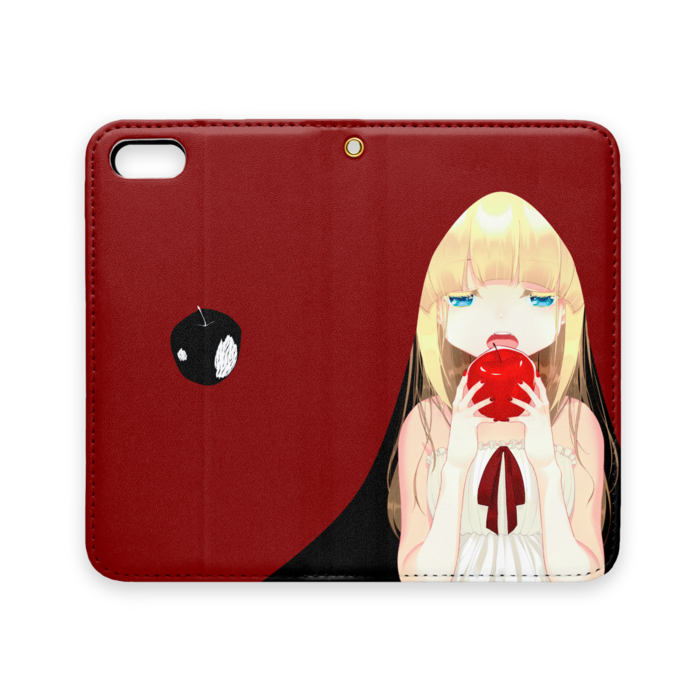 手帳型iPhoneケース(ベルトなし) - iPhone 5 / 5s / SE - ストラップ穴 あり