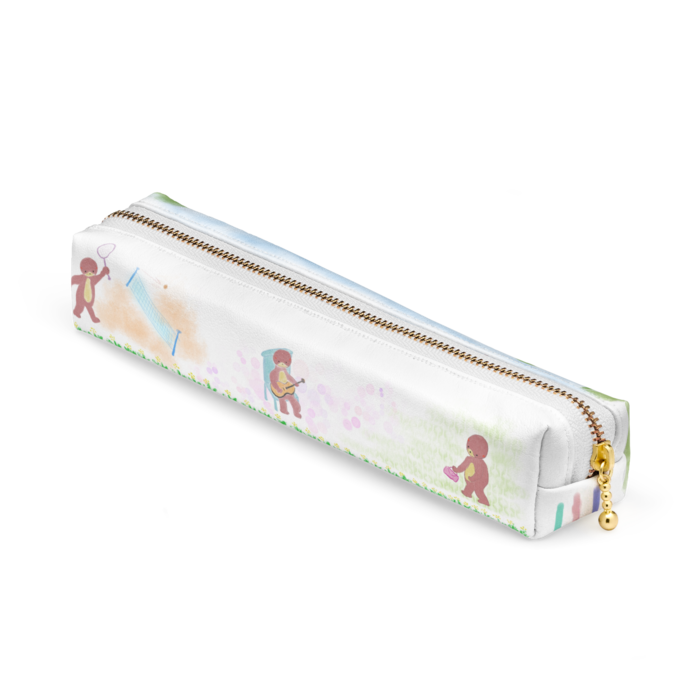ペンケース - 20 x 4 x 4cm - ホワイト