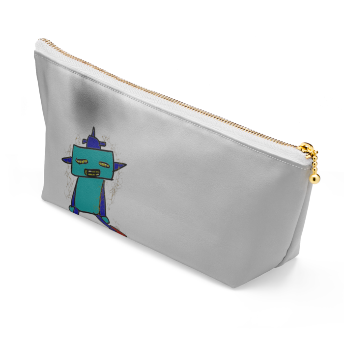 ポーチ - 長さ21.5cm / 高さ10cm - ホワイト