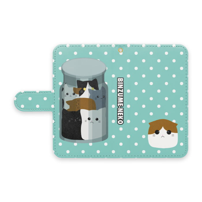 手帳型Androidケース - S - ストラップ穴 あり