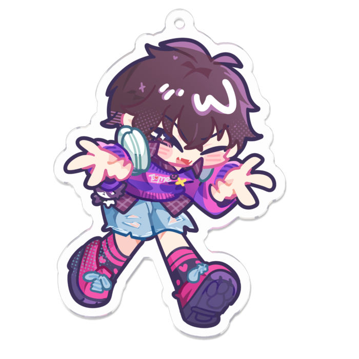 アクリルキーホルダー - 70 x 70 (mm)