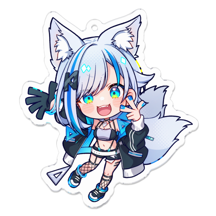 アクリルキーホルダー（コーティング） - 70 x 70 (mm)