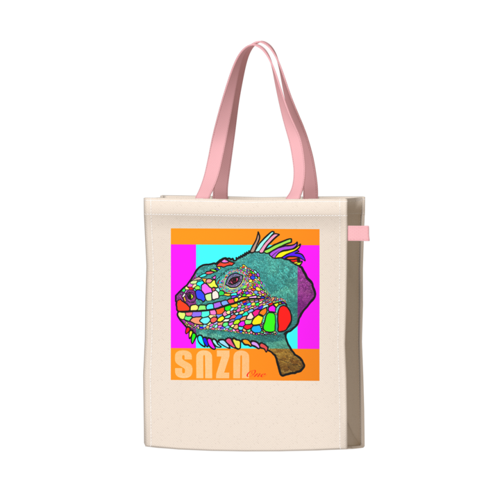 ツートンカラーバッグ - ピンク - W34 × H41 × D14cm