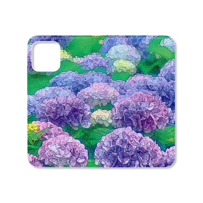 手帳型iPhoneケース(ベルトなし) - iPhone12 / 12 Pro - ストラップ穴 あり